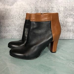Sam Edelman Shay color block leather booties 8.5